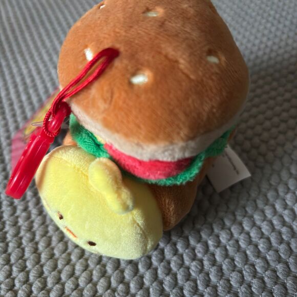 ANIROLLZ LETZ ROLL CHICKIROLL Sandwich Plush 4"H Bag /Keychain Clip - Picture 2 of 7